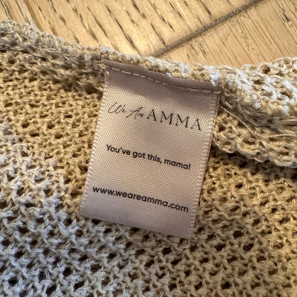 Cream Knit Robe Accessory